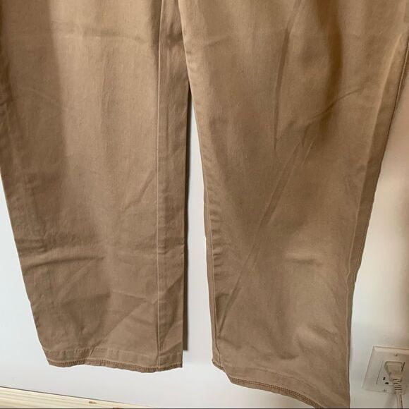 J. Crew Factory Tan “City Fit” Regular Stretch Wide Bootcut Flare Chino Pants - Picture 7 of 7